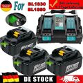 3x Für MAKITA 18V LXT LITHIUM BL1860B 6,0AH 9Ah 5Ah Akku BL1830 BL1850 Ladegerät