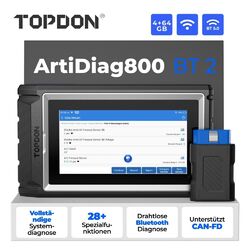 🔥TOPDON AD800 BT 2 Profi KFZ Diagnosegerät Auto OBD2 Scanner ALLE SYSTEM CAN FD⭐⭐⭐⭐-10%* mit code JOKER ✅neues Upgrade✅Deutsch✅64GB