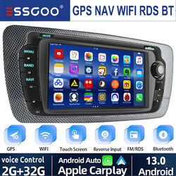 2+32GB Android13 Apple Carplay Autoradio GPS Navi BT Für Seat Ibiza 6J 2009-2013