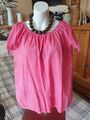 Hübsche rote Bluse im ausgewaschenen Look, Gr.  44/46