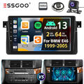 64G Carplay Android 13 Autoradio GPS Navi Kamera Für BMW E46 3er 318 320 325 M3