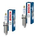 2x BOSCH Zündkerze Doppelplatin für Audi TT 8N3 1.8 T VW Golf IV Cabriolet 1E7