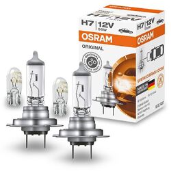 2x OSRAM 64210 ORIGINAL LINE 12V H7 55W HALOGENLAMPE AUTOLAMPE + W5W BREMSLICHT# # # ERSTAUSRÜSTERQUALITÄT # # #
