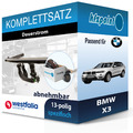 Für BMW X3 03.14-09.17 WESTFALIA Anhängerkupplung abnehmbar + 13polig E-Satz neu