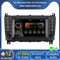 Android 12 Autoradio  Für Mercedes Benz C Klasse W203 CLK W209 GPS Navi DAB+ RDS