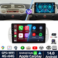 9" DAB+ Autoradio 4+64G Für Fiat 500 2007-2015 Android 14 Apple Carplay GPS Navi