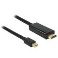 Delock Kabel Mini DisplayPort 1.1 Stecker > HDMI-A Stecker 2 m Schwarz