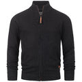 Indicode Herren Strickjacke Inlut-Cardigan Männer Feinstrickjacke Stehkragen