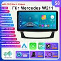 8+128G CarPlay Android 13Autoradio GPS Navi für Mercedes Benz E Klasse W211 W219