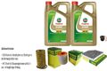 MANN-FILTER Inspektionspaket 10 L Castrol EDGE 5W-30 LL für Audi A6 Allroad