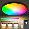 LED Deckenleuchte Dimmbar mit Fernbedienung 24W RGB Farbwechsel LED Deckenlampe
