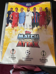 22-23 Topps Match Attax Champions League Sammelkarten Mappe mit 325 Karten