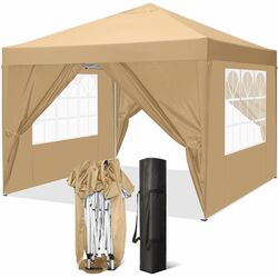 Falt Pavillon 3x3m/3x4,5m/3x6m Festzelt Gartenzelt Wasserdicht Anti-UV Pavillion