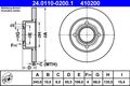 2x Bremsscheibe ATE 24.0110-0200.1 für AUDI 100 C3 443 444 Avant 445 446 Cat TDI