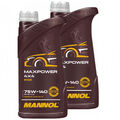 MANNOL Maxpower 4x4 Getriebeöl 75W-140 API GL 5 LS 2x 1 Liter Schaltöl Schalt