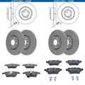 ATE BREMSSCHEIBEN + BELÄGE VORNE + HINTEN passend für AUDI A1 8X Bj 2010-2018