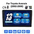 9" Autoradio 2+64G Android 13 DAB+ Carplay GPS Kamera Für Toyota Avensis 02-2008