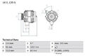 Lichtmaschine mit Freilaufriemenscheibe 0 986 049 530 BOSCH für ALFA ROMEO FIAT