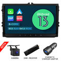 CAM+DAB+ Android 13 8Core 6+64 Autoradio Navi CarPlay Für VW GOLF 5 6 Tiguan EOS