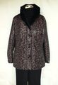 Schöne Winter Jacke, Steppjacke, Leo Muster, schwarz/braun, Gr: 48/50, QVC, Top!