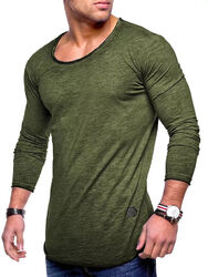 Behype Herren T-Shirt Oversize Longsleeve Pullover Sweatshirt Langarm-Shirt NEU