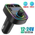 Handsfree Bluetooth FM Transmitter Car Kit Radio MP3 USB-Charger-Adapter W4H2