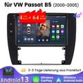 4+64GB Android 13 Autoradio Carplay 4G-LTE GPS Navi Für VW Passat B5 2000-2005