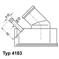 BorgWarner (Wahler) Thermostat Kühlmittel 4183.92D für OPEL OMEGA ASTRA VECTRA