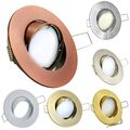 6x LED Einbaustrahler Set GU10 230 Volt 1-9 Watt rund schwenkbar Einbauspot