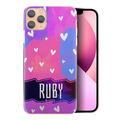 Personalisiert Initialen Handyhülle für Samsung S21/S20 Black Pink Marmor Harte