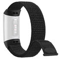 Nylon Ersatz Armband für Fitbit Charge 3 & 4 Fitness Tracker Uhr Klettverschluss