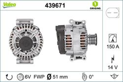 GENERATOR VALEO 439671 FÜR MERCEDES C-KLASSE W204