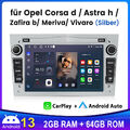 Android13 Autoradio 2+64G GPS FM BT Für Opel Astra H Corsa C D Meriva Zafira A B