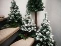 Weihnachtsbaum Tannenbaum beschneit LED Lichterkette 60cm Winter Dekoration Xmas