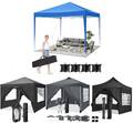 Pavillon 3x3m Wasserdicht Gartenzelt Faltpavillon Partyzelt Pop Up Pavilon Zelt