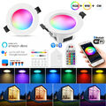 LED Einbaustrahler 9W Bluetooth WIFI RGB+WW+W Einbauleuchten Decken Spot Dimmbar
