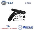 100 407 0003/S LINKS RECHTS QUERLENKER SATZ VORNE NIEDRIGER MEYLE 2PCS NEU