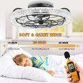 LED Deckenleuchte mit Ventilator Licht Deckenventilator Wohn Schlafzimmer Lampe