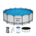 Pool Schwimmbecken Komplett Set Bestway Steel Pro Max 427x122 cm mit Filterpumpe