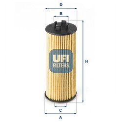UFI Ölfilter 25.185.00 Filtereinsatz für BMW 2er Active Tourer F45 X1 F48 F46 i8