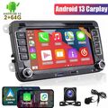 2G+64GB Android 13 Carplay Autoradio RDS Für VW Golf 5 6 Touran Tiguan Passat