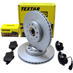 TEXTAR Bremsscheiben 288mm + Bremsbeläge vorne für VW Golf 6 5K1 AUDI A3 SEAT