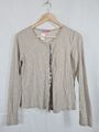 Damen Jersey Jacke Shirtjacke Pailletten TOP Zustand Basler Gr. S/M