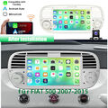 7" Apple Carplay Autoradio Für Fiat 500 2007-2015 Android 13 2+64GB GPS Navi KAM