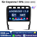 8-Kern 6+128GB Android13 GPS Autoradio CarPlay Für Porsche Cayenne 9PA 2002-2010