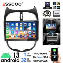 Autoradio Android 13 Carplay GPS Navi WIFI RDS 32G KAM Für Peugeot 206CC 2001-16