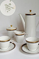 Rare Kaffeeservice 27 Teile Monika Seltmann Weiden Bavaria. Selten. Gold.