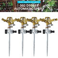 1/2/3/4X Rasensprenger Metall Impulsregner Kreisregner Rasen Sprenger Sprinkler~