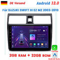 Für SUZUKI SWIFT III EZ MZ 2003-2010 Carplay Autoradio Android12 GPS NAVI 2+32GB