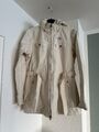 The North Face Jacke Mantel beige creme L 40 Hyvent TNF Regenjacke Kapuze